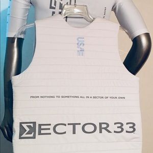 Sector 33 White Jacket with reflective USA